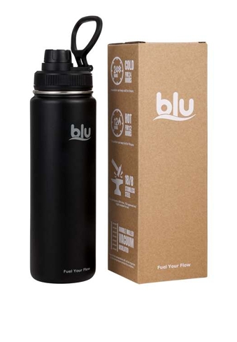 BLU Screw Lid Bottle - Black 24oz